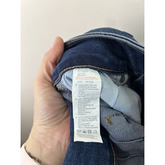 Refuge Ibiza Jeans Womens Dark Denim High Rise Stacked Waist Push Up Size 7 NWT - Picture 12 of 12
